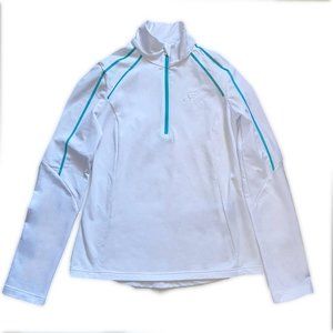 EIDER Quarter Zip Stretch Thermal Performance Top NEW -- RUNS SMALL